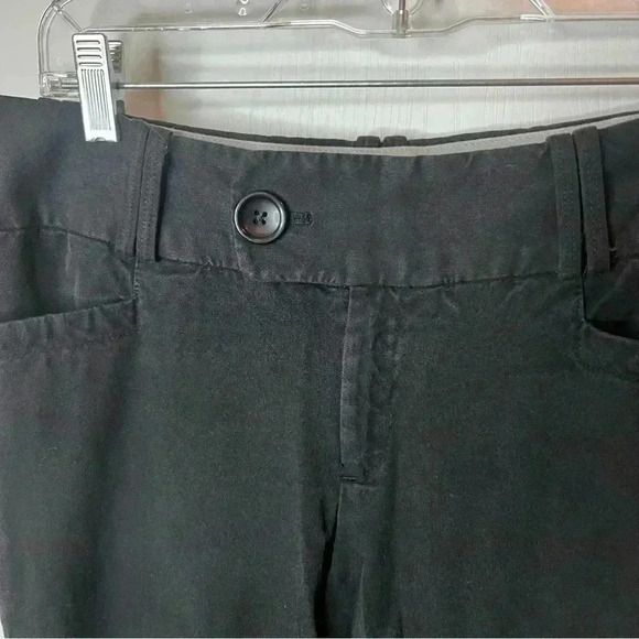 Banana Republic Martin Fit Trouser Pant Women 6 Black Wide Leg Stretch Low Rise - Picture 4 of 8